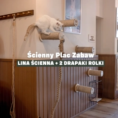 scienny plac zabaw dla kota lina jutowa 2 drapaki stopnie z sizalem kotiowo.webp
