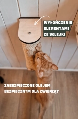drapak scienny słupek do drapania dla kota drewno kotiowo.webp