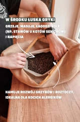 legowisko poduszka dla kota z luska gryki masujace relaksujace kotiowo.webp