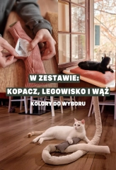 zestaw sensoryczny dla kota alergika wąż kopacz legowisko kotiowo.webp