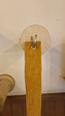 materiałowy wąż z łuską gryki z drapakiem ściennym kotiowo