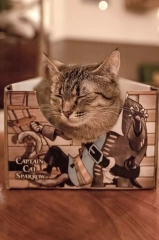 cat box cat sparrow pirate of the caribbean pudelko legowisko